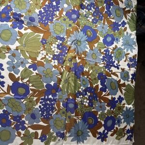 Scarf Made In Japan Vintage Acetate Purple Green Tan Square Fashion 27"‎